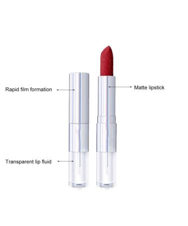 Double 3.8g Headed Lipstick & 5ml Lip Primer - Long-Lasting Lip Color Enhancer for Women (196 #) - Shop Internationally - Buy Online on GoSupps.com