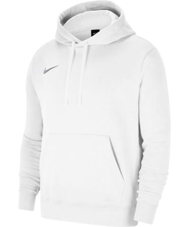 Nike Men's M NK FLC Park20 Po Hoodie Sweatshirt (1 Pack) L White/White/Wolf Grey