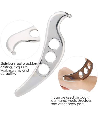 Stainless Steel Gua Sha Massage Tool for Pain Relief | Facial & Body Physiotherapy Wiping Plate with Cloth Bag | International Shipping Available - Buy Online on GoSupps.com