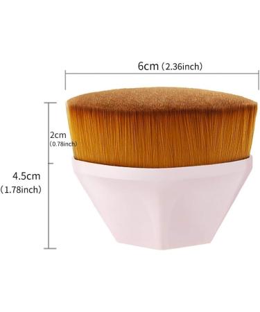 2PCS Foundation Makeup Brush Flat Top Kabuki Face Blush Liquid Powder Foundation Brush Portable Cosmetic Brush for Blending Liquid Cream or Flawless Powder Cosmetics with Bonus Protective Case - Buy Online on GoSupps.com