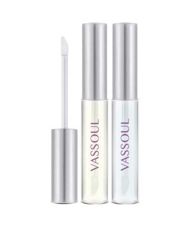 VASSOUL Lip Plumper Set, Natural Lip Plumper Gloss, Moisturizing Clear Lip Enhancer for Fuller Lips & Hydrated Beauty Lips