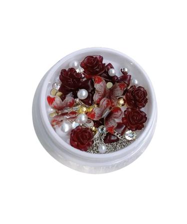 TQUXNGA 1 Box Nails -Jewelry Butterfly -Ties Decorations Manicure Accessory Kit 3D Nail Charms Ornament Accessories