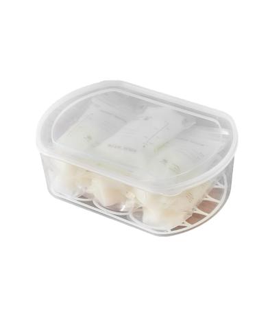 YAJEXUN Breast Milk Storage Container - Stackable Waterproof & Sealed Organizer Box for Refrigeration | Ideal Medium Size for Easy Breast Milk Storage - Buy Online on GoSupps.com