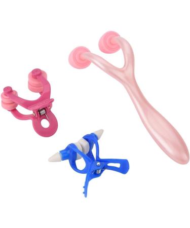 ACOGEDO 3 Piece Nose Shaper Massager Rollet for Nose Shapes and Lifts with Easy to Use Correction Clips for Facial Care Type A - Buy Online on GoSupps.com