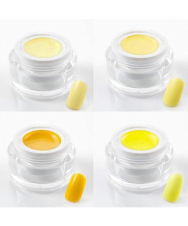 Great UV Gel Set - 4x5 ml - Creative Set Number 217 - Set of 4 Yellow - KS-217