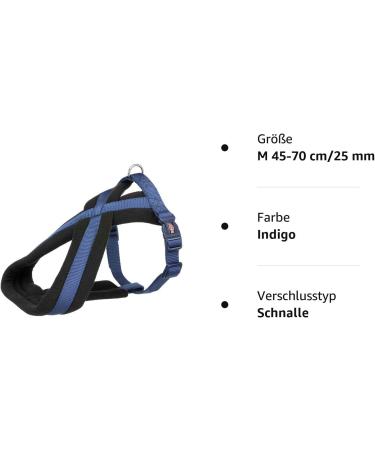 Trixie Premium Touring Harness Indigo M (45-70 cm) - Best for Global Shipping & Comfort - Buy Online on GoSupps.com