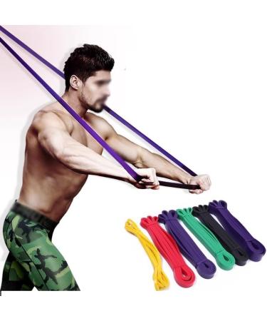Resistance Band Fitness Men's Rubber Band Women's Tension Rope Elastic Latex 1 der2 (Blue 1) - Buy Online on GoSupps.com