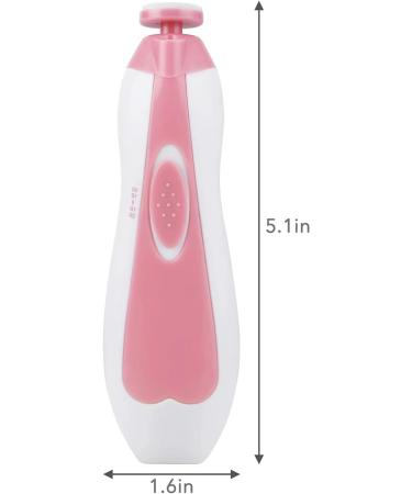 PandaEar Electric Baby Nail Trimmer Kit with 6 Replacement Pads - Pink - Buy Online on GoSupps.com