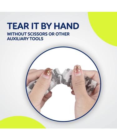 WePet Vet Wrap - Bulk Self-Adherent Vet Tape for Pets | 12 Rolls Strong Cohesive Bandage for Dogs, Cats, Horses & Animals - Buy Online on GoSupps.com
