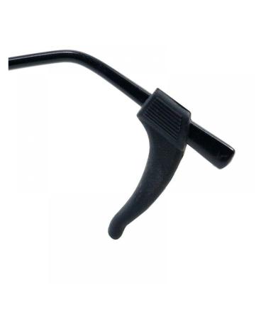 Willwa 1 piece of anti-slip-ear bracket Comfortable soft silicone glass frame handlebar accessories (color: SVART size: 39 * 9mm) 39 * 9mm Svart