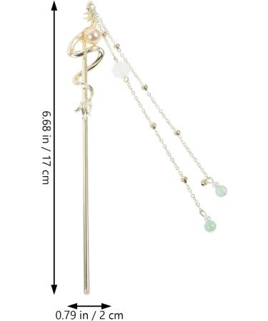 FOMIYES Dragon Hair Stick Chinese Hair Chopstick Tassels Hairpin Women Hair Stick for Buns - Buy Online on GoSupps.com