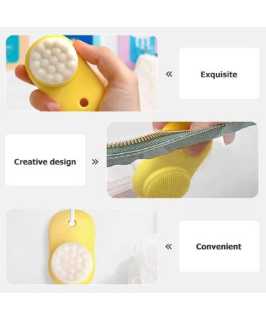 FRCOLOR Facial Cleansing Brush Set - 2pcs Double Sided Pore Cleansing Tools for Deep Clean Portable Face Wash Brushes - Buy Online on GoSupps.com