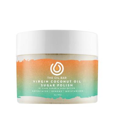 Amber White Scented Virgin Coconut Oil Sugar Polish - 8 oz.