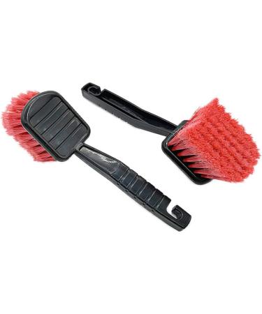 Buy Gleavi 4-Piece Car Cleaning Brush Set - Dashboard Wheel & Interior Detailing Accessories | Black & Red - Ideal for Car Wash & Hairbrush Cleaning - Buy Online on GoSupps.com
