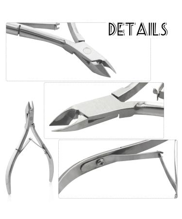 XINMEIWEN 8Pieces Cuticle Trimmer Cuticle Nipper Cuticle Remover Cuticle Cutter Stainless Steel Cuticle Cutter Clipper Nail Tools for Fingernails and Toenails (Silver) - Buy Online on GoSupps.com