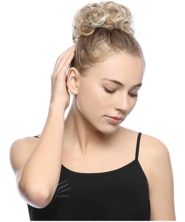 Bun Hair Piece Curly Messy Hair Bun Chignon Donut Hair Pad Elastic Hair Synthetic Hairpiece for Women Hair Pieces for Women(144T613) - Buy Online on GoSupps.com