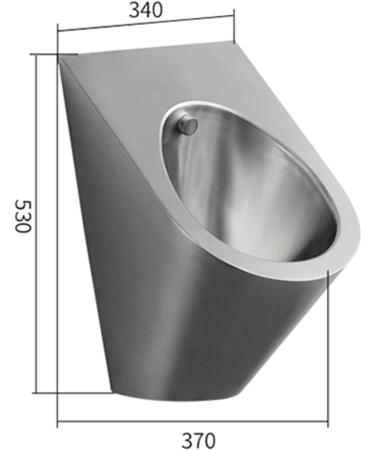 L-ROM Stainless Steel Men's Urinal Smart Contact-Free Wall-Mounted Urinal Anti-Clogging Flush Toilet Anti-Overflow Vertical Urinal with Automatic Flush Valve Used in - Buy Online on GoSupps.com