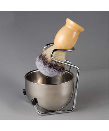 Premium Stainless Steel Razor & Stand Set | Traditional Wet Shaving Kit for Men | Beard Grooming Brush & Bowl - Buy Online on GoSupps.com