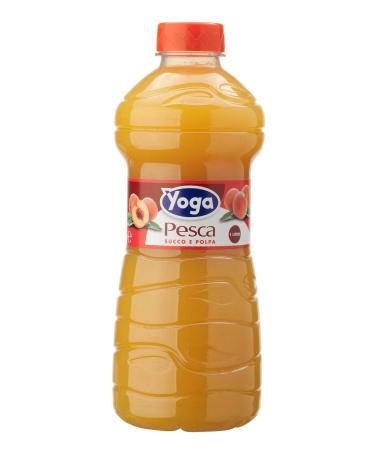 Yoga Pack of 12 bottles of Pesca pet yoga fruit juice - 1 liter