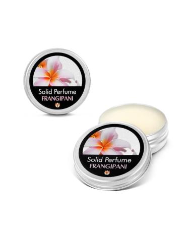 Flowerland Solid Perfume - Portable Pocket Balm Perfume Perfect for Travel Use - Natural Fragrance Parfum for Men and Women - Natural & Vegan - Frangipani (30ml)
