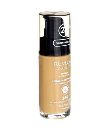 Revlon ColorStay Makeup Foundation Golden Caramel 360 SPF 15 - 1 fl oz (Pack of 1) - Buy Online on GoSupps.com