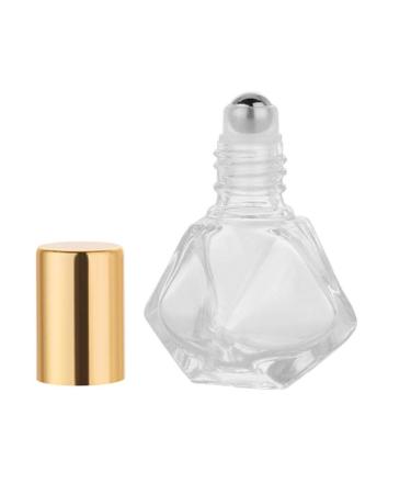 10 PCS Mini Portable Clear Glass Roller Bottles 8ml - DIY Essential Oil Roll On with Stainless Steel Ball Cap - Buy Online on GoSupps.com