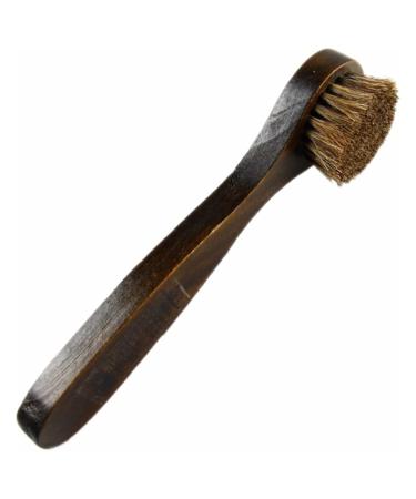 Shoe Brush 1Pcs Care Bristle Horse Hair Brush Long Wood Handle Shoes Boot Polish Buffing Brush Brush Onecolor