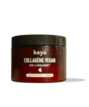 Kaya Vegan Pro-Collagen, 100% Vegan Proven Effects (Skin, Joints). Sugar Free, Gluten Free. Dilute Powder. Orange Taste. 200 g (20 Days)