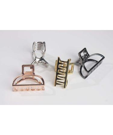 Fodattm Vintage Metal Hair Clips - Monochrome Ponytail Holders for Women & Girls - 2 Pack Black Accessories - Buy Online on GoSupps.com