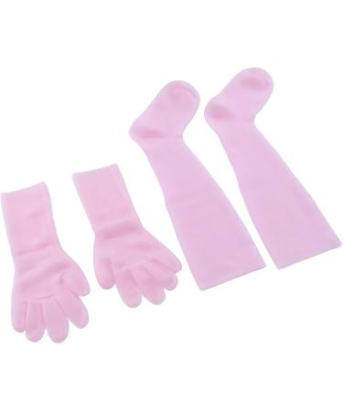 Silicone Gel Spa Socks 2 Pairs Moisturizing Gloves Socks Set for Repairing Softening Dry Cracked Hand Feet Extended Silicone Moisturizing Gloves Socks (1) - Buy Online on GoSupps.com