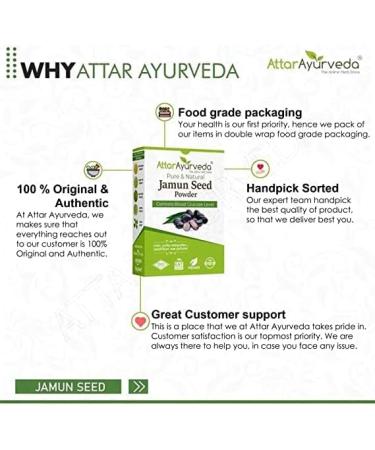 Attar Ayurveda Jamun Seed Powder - 500 g - Buy Online on GoSupps.com