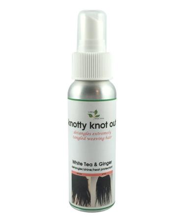 Knotty Knot Out Hair Extension Detangler Hair Shine Heat Protectant Silicone Spray White Tea & Ginger Scent 2 oz - Leak Proof Bottle 2 Fl Oz - Buy Online on GoSupps.com