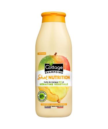 COTTAGE - Shot Nutrition Shampoo with vegetable keratin - Dry and damaged hair - 97% ingredients of natural origin - 100% recycled bottle - 250ml