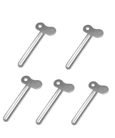 5Pcs Stainless Steel Metal Tube Toothpaste Squeezer Key Roller Tube Dye Cosmetic Paint Squeezer Dispenser for Family Washroom Bathroom