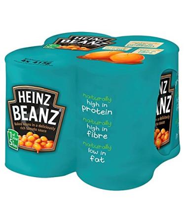 HJ Heinz Foods Ltd UK HEINZ Baked Beanz in tomato sauce 4 x 415 g 1660 g Heinz original baked beans