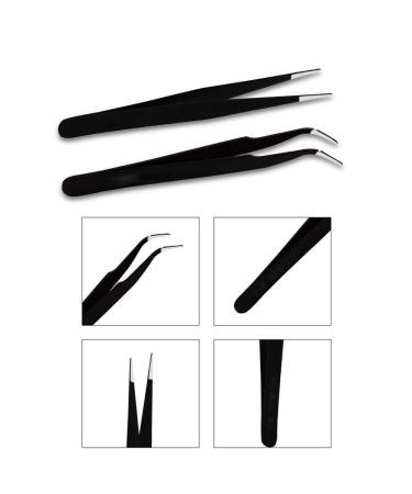 Zasiene Nail Art Rhinestones Kit - 4 Box Glitter Sequin Set & Crystals for Stunning Nail Decorations with 2 Tweezers - Buy Online on GoSupps.com