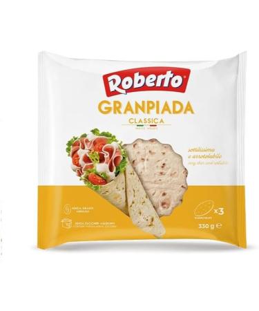  Italian Gourmet E.R. Roberto GranPiada Classic Pack of 10 Fine and Scented Bread 330 g Each Pack Contains 3 Envelopes + Polpa di Pomodoro 400 g - Buy Online on GoSupps.com