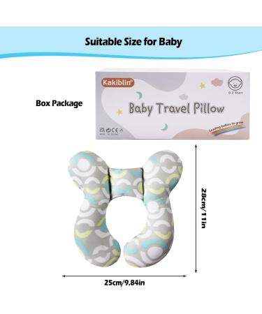 KAKIBLIN Baby Travel Pillow - Head & Neck Support for Car Seat & Pushchair - Buy Online on GoSupps.com