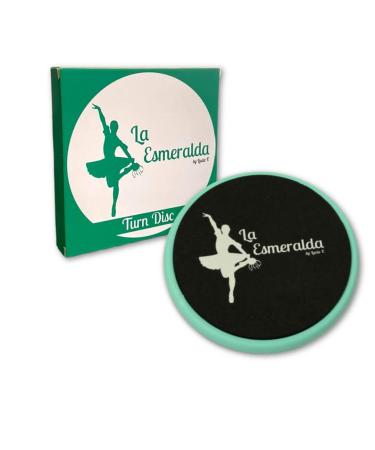 La Esmeralda Ballet Turning Board for Dancers, ice Skaters, Gymnasts etc Helps Improve Turns, Balance, Spotting, Stability and Much More. Made with Thick EVA Foam. Turquoise with gift box but without carry bag.