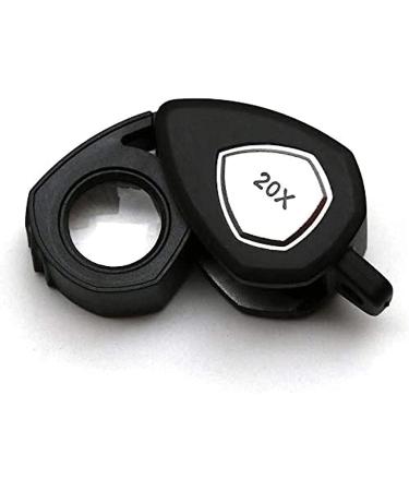 Magnifiers Portable Jewelry Magnifying Glass 20X Magnification Optical Glass Lens Pocket Jewel Coin Magnifier Identify Helping Hand Comfortable Anniversary - Buy Online on GoSupps.com