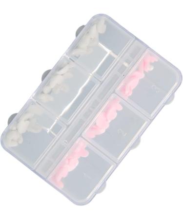 Nail Art Decoration Pink and White Heart Shape Nail Art Accessories Cute 3D Safe for DIY - Buy Online on GoSupps.com