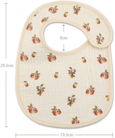 ISAKEN 2-Piece Waterproof Baby Bib Set - Teething Bandana Drool Bibs for Feeding and Burping #009 - Buy Online on GoSupps.com