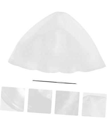 FRCOLOR Dyeing Cap Hair Dyeing Decolorante Para Tools Colouring Colour Caps Metal Cap Frosting Hair Bleaching Cap Marking Salon Silicone Dye Cap Hair Colour Baked Oil Cap Main White - Buy Online on GoSupps.com