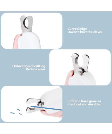 LED Light Cat Nail Clipper: Professional Clippers for Cats, Dogs, and Small Animals - Pink - Buy Online on GoSupps.com