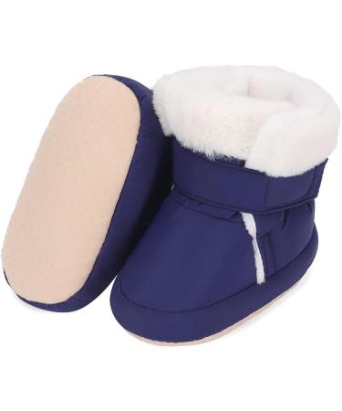 LACOFIA Baby Winter Shoes | Anti-slip Soft Sole Booties for Infant Girls Boys | 12-18 Months | Navy Blue - Buy Online on GoSupps.com