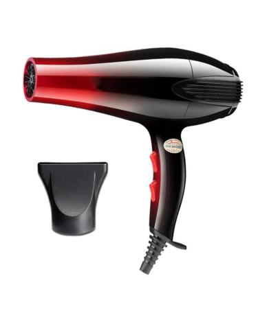 Professional Hair Dryer Ionic Salon Fast Hair Dryer 3 Heat 2 Speed Settings Low Noise Powerful AC Motor with Nozzle Protects Hair
