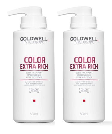 Goldwell DS Color Extra Rich Lot de 2 pots de peinture 60 secondes 500 ml