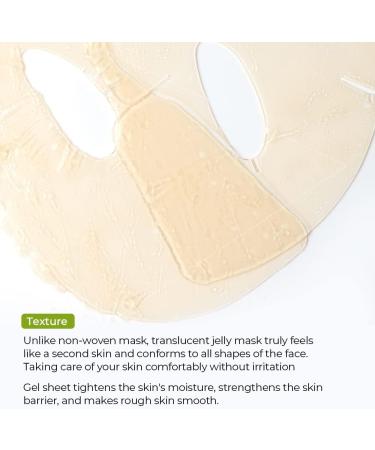 Whamisa Organic Fruits Hydrogel Mask Set (5EA) 98.80% Organic Jelly Face Sheet Mask only using Gum Hydrating Soothing Nourishing Skin radiance Brightening - Buy Online on GoSupps.com