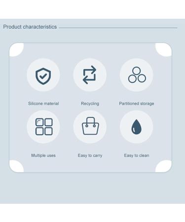 Silicone Cream Jars with Spoon Travel Silicone Makeup Container Portable 3 in 1 Outdoor for Women (Sky Blue) - Buy Online on GoSupps.com