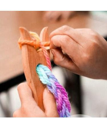 Yosoo Health Gear Lucet Fork - Wooden DIY Weaving Tool for Bracelet and Necklace Making - Buy Online on GoSupps.com